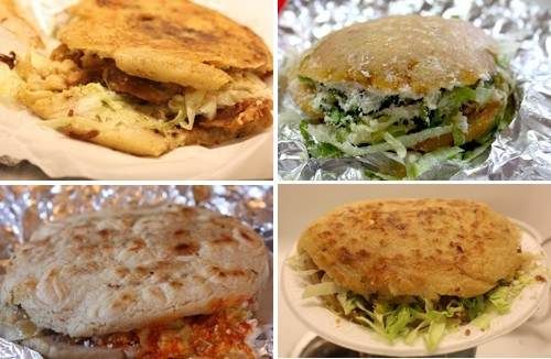 Four different types of sandwiches are shown in a Tiny Masa exclusive.