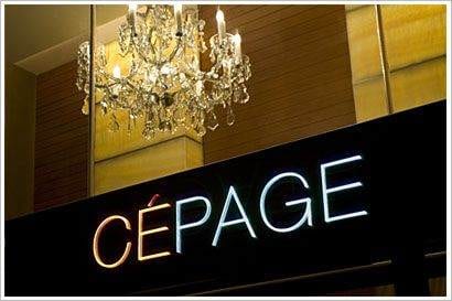 A neon sign displaying the word 