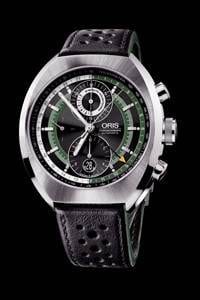 A watch with a black background and green dial from the Wear Your Dream collection.