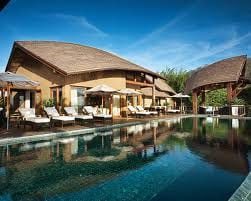 The swimming pool at the vacation extravaganza resort in Costa Rica.