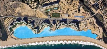 Keywords: aerial view, swimming pool