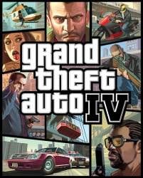 The cover of grand theft auto iv offers a classy gaming experience.