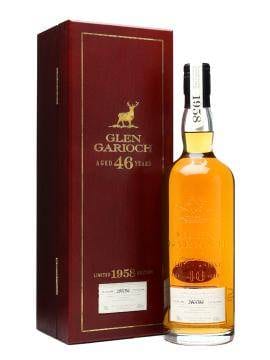 A bottle of Glen Garioch single malt scotch whisky priced at $2,600.