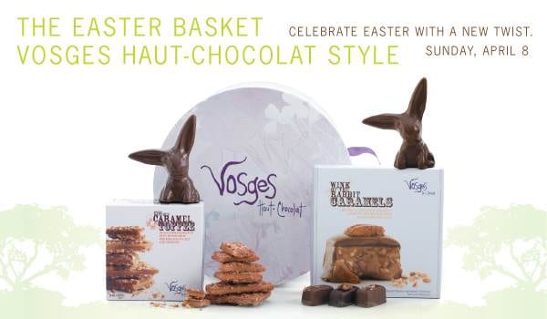 A Delicious New Twist on The Traditional Easter Basket: Vosges Haut Chocolate Easter Hatbox