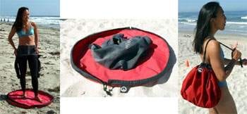 Wet Suits Sans Sand: Wetsuit Bags & Changing Mat