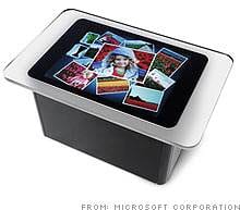 The PC That You Can Put Your Drinks On :: Microsoft’s Tabletop Computer