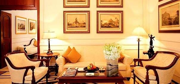 Keywords: Victorian Age, Imperial Hotel
Modified Description: A Victorian-inspired living room in the Imperial Hotel of India.