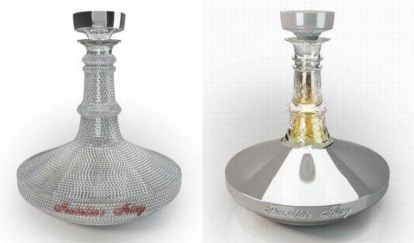 A glass decanter and a silver decanter, Isabella's Islay sold at an eye-blogging amount of $6.2 million.