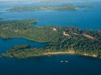 An Isla Viveros: Paradise On Earth - an aerial view of an island in the middle of a body of water.