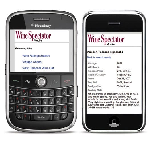 Uncork 200,000 Bottles On Your Cell :: Wine Spectator Mobile