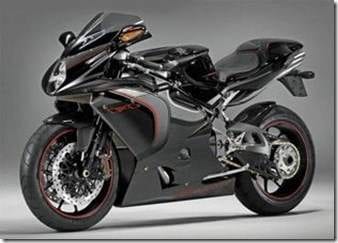 The MV-Augusta F4CC - A Limited Edition Sports Bike on a gray background.