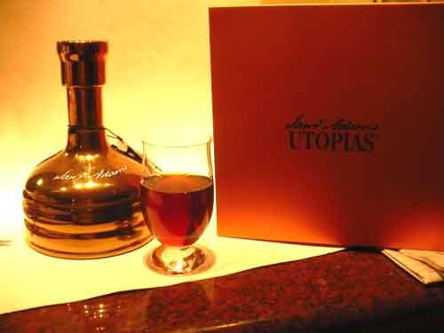 Keywords: Samuel Adams Utopias bottle.