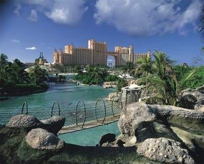 The Atlantis Resort in the Bahamas offers a Bridge Suite for those seeking to live life king size.