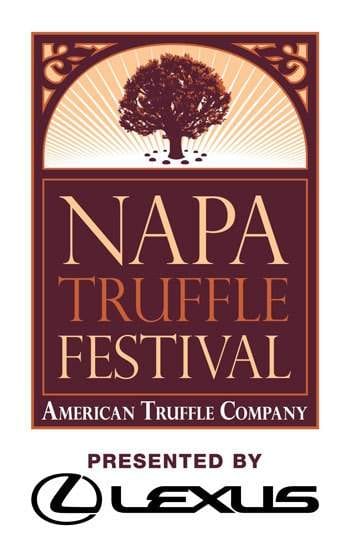 Logo design for Napa Truffle Festival, celebrating the Great American Truffle.