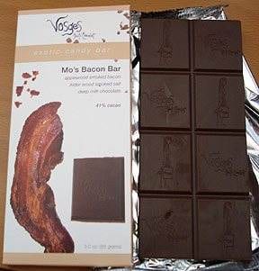 A tasty chocolate bar with bacon at S.F. 35th Winter Fancy Food Show.