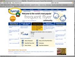 Talk The Talk and Fly The Fly, Frequently: Flyer Talk