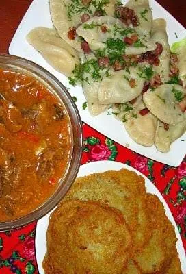 We learned how to make pierogi, potato pancakes and  goulash, etc.