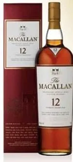 Macallan 12-year-old single malt scotch whisky auctioned for $60,000.