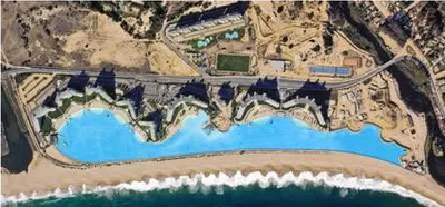 Keywords: aerial view, swimming pool