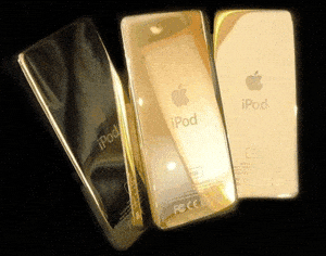 Amosu 24 Carat Golden iPod :: It’s About Time!