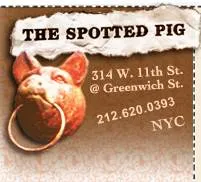 Butcher Paper & Brooklyn Beer: The Spotted Pig, New York
