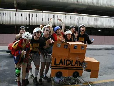 Mush! Human Dogs & Grocery Sleds: 12th Annual Urban Iditarod Race, SF