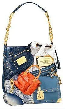 Louis Vuitton purse with a lot of different purses on it - Class and Admiration Guaranteed