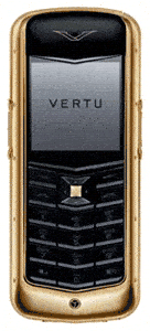 Vertu Constellation :: Polished 18kt YG, Chocolate Leather