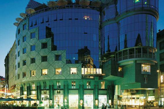 The hotel building.