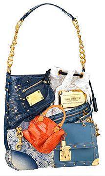 Louis Vuitton purse with a lot of different purses on it - Class and Admiration Guaranteed