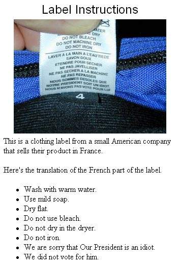 Politically Correct Label?
