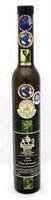 A bottle of olive oil on a white background, perfect for dining.