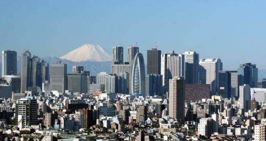 Tokyo skyline.