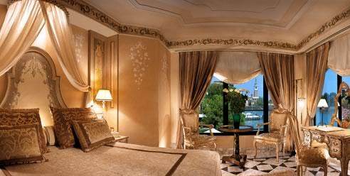 Stay at Hotel Cipriani and fall in love with Venice from your ornate bed with a view of the water.